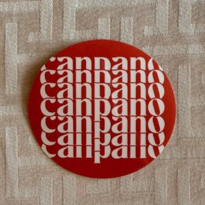 Orange sticker